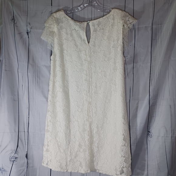 Umgee Elegant Lace Mini Dress in Cream NWT - Picture 9 of 15